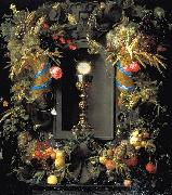 Jan Davidz de Heem Communion cup encircled with a Garland of Fruit oil painting